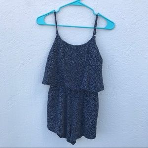 Speckle Pattern Overlay Romper